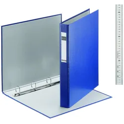 LEITZ Ringbuch 4-Ringe DIN A4 4 cm blau