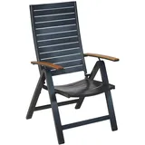 gardenson Astros Gartenlounge-Sessel 61,5 x 72 x 113 cm grau