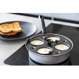 KitchenCraft Eierpochierer - Silver / Black - One Size