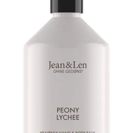 Jean&Len Jean & Len Heavenly Hand- & Body Balm Peony Lychee, für ein duftendes Pflegeerlebnis, mit Bio-Arganöl und Sheabutter, Hochwertige Flasche, ohne Parabene & Silikone, 500 ml