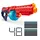 Zuru X-Shot Turbo Fire Futuristischer Blaster mit Trommelmagazin