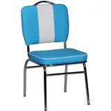 FineBuy Esszimmerstuhl American Diner Stuhl 50er Jahre Retro Möbel Stuhl Bistro Essstuhl
