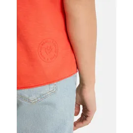 LIEBLINGSSTÜCK Rundhalsshirt CandiceEP mit Statement-Stickerei und im Batik-Look rot M (38)
