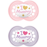 Mam Baby MAM Schnuller Original Silikon, 6-16 Monate, rosa/lila