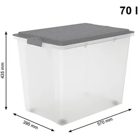 Rotho Compact 39,5 x 43,5 x 57 cm transperant/anthrazit