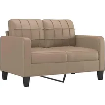 vidaXL 2-Sitzer-Sofa Cappuccino-Braun 120 cm Kunstleder