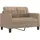 vidaXL 2-Sitzer-Sofa Cappuccino-Braun 120 cm Kunstleder