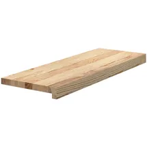 vidaXL Treppenstufen 2 STK. Unbehandelt 70x30x2 cm Massivholz Eiche, Treppenstufe für Holztreppen, Treppenstufe Holz, Fenstersims, Treppenstufe Eiche