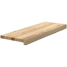 vidaXL Treppenstufen 2 STK. Unbehandelt 70x30x2 cm Massivholz Eiche, Treppenstufe für Holztreppen, Treppenstufe Holz, Fenstersims, Treppenstufe Eiche