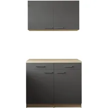 Respekta Merle Unterschrank Hängeschrank 100 cm grau