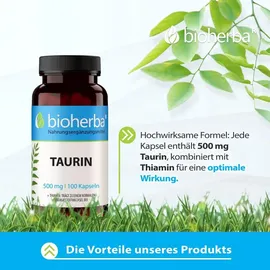 Bioherba Taurin Kapseln 100 St.