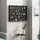 Vicco Wandvitrine Showla 80 x 60 x 10 cm Schwarz