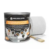 hanse syntec systems Flüssigkunststoff Abdichtungsset 1 kg grau inkl. Vlies & Pinsel