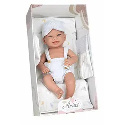 Baby-Puppe Arias – Liebevoll gestaltet mit Wickelkommode & Lätzchen!