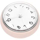 MAGICLULU Badezimmeruhr Mit Saugnapf Kleine Wanduhr Für Wellnessbereich Und Waschküche Robust Und Formstabil Glas