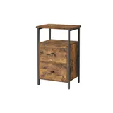 VASAGLE Nachtschrank 38 x 60 x 28 cm Braun