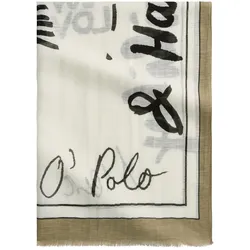 Schal MARC O'POLO "aus Baumwolle-Leinen-Mix", Damen, multi, creamy weiß, Obermaterial: 60% Leinen, 40% Baumwolle, bedruckt, Modetücher