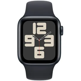 Apple Watch SE 2023 GPS + Cellular 40 mm Aluminiumgehäuse mitternacht, Sportarmband mitternacht M/L