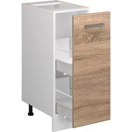 Vicco Unterschrank Apothekerschrank 30 x 46 x 81,5 cm Braun