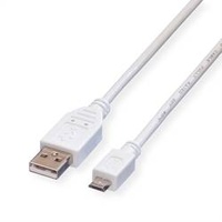 Value USB 2.0 Kabel 1,8 m USB B Weiß