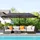 Outsunny Marktschirm 460 x 270 cm grau