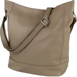 toscanto Schultertasche, Shopper taupe, beige ca. 37cm | Gr.: onesize