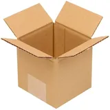 TransPak Faltkarton 1-wellig, Maße 100x100x100mm Qualität 1.10 B braun