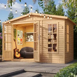 TIMBELA Gartenhaus 6,03 m2 Grün