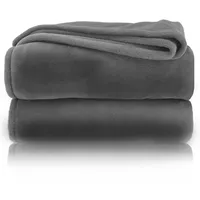 Heimtexland Kuscheldecke flauschig Flanell Wohndecke warm Oekotex Tagesdecke Überwurf