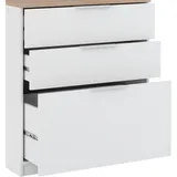 Vicco Kommode Betti 80 x 90 cm mit 3 Schubladen