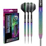 Red Dragon Darts RED DRAGON Razor Edge Spectron 23 Gramm Dartpfeile Tungsten Profi Steel Darts mit Flights und Schäfte