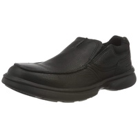 CLARKS Bradley Free Slipper, Blk Tumbled Lea, 45 EU