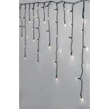 STAR LED Eisregen Lichterkette 960er crispy ice white 2390x55cm Kabel schwarz 594-41 - Schwarz