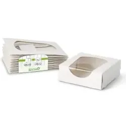 Greenbox Kartons mit Sichtfenster, recycelbar, 600 ml DFC08114 , 1 Karton = 250 Stück