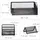 Relaxdays Schreibtisch Organizer Set, 7-teilig, Metall, Schreibtisch-Set, Briefablage, Zettelbox, Stifteköcher, schwarz, 35.5 x 27.5 x 9 cm