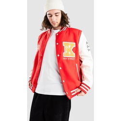 Key Street Varsity Jacke red Gr. S