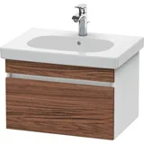 Duravit DuraStyle Waschtisch-Unterschrank DS638302118 60 x 45,3 cm, nussbaum dunkel/weiß matt, 1 Auszug, wandhängend