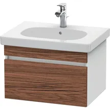 Duravit DuraStyle Waschtisch-Unterschrank DS638302118 60 x 45,3 cm, nussbaum dunkel/weiß matt, 1 Auszug, wandhängend