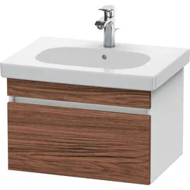 Duravit DuraStyle Waschtisch-Unterschrank DS638302118 60 x 45,3 cm, nussbaum dunkel/weiß matt, 1 Auszug, wandhängend