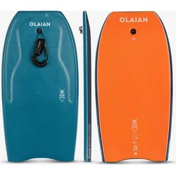 Bodyboard mit Leash - 500 blau/orange XS