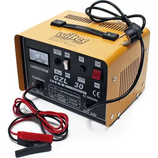 Wiltec Batterieladegerät 12V 24V 16A Batterie, Ladegerät für Motorräder, Kfz, Lkw, Akkuladegerät Wbl-gzl30 mit Schnellladung