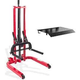 DEMA Wagenheber Metall 0,8 t rot mit Plattform