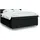 vidaXL Boxspringbett mit Matratze Schwarz 180x200 cm Stoff