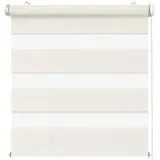 Doppelrollo Doppelrollo Duo-Rollo Klemm-Fix mit Klemmträger, Fenster-Rollo/Seitenz, DomDeco, Klemm- oder Schraubmontage beige 65 cm x 150 cm