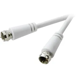SpeaKa Professional SAT Anschlusskabel [1x F-Stecker - 1x F-Stecker] 1.50 m 75 dB Weiß SP-7870436