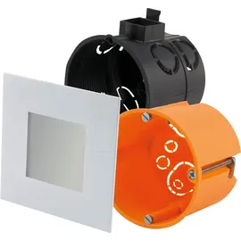 Heitronic Einbauleuchte 2 eckig 2,6 W 2700 K weiß