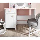 Schreibtisch Schülerschreibtisch Kinderschreibtisch 110x52cm weiß rosa 77142846