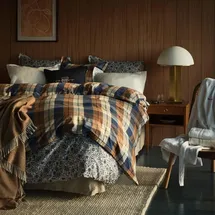 GANT Flannel Check deep blue 80x80