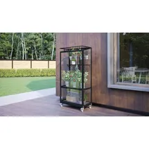 Vitavia Stad 350 Alu schwarz ESG 3 mm 0,35 m2 inkl. Rollfundament
