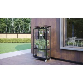 Vitavia Stad 350 Alu schwarz ESG 3 mm 0,35 m2 inkl. Rollfundament